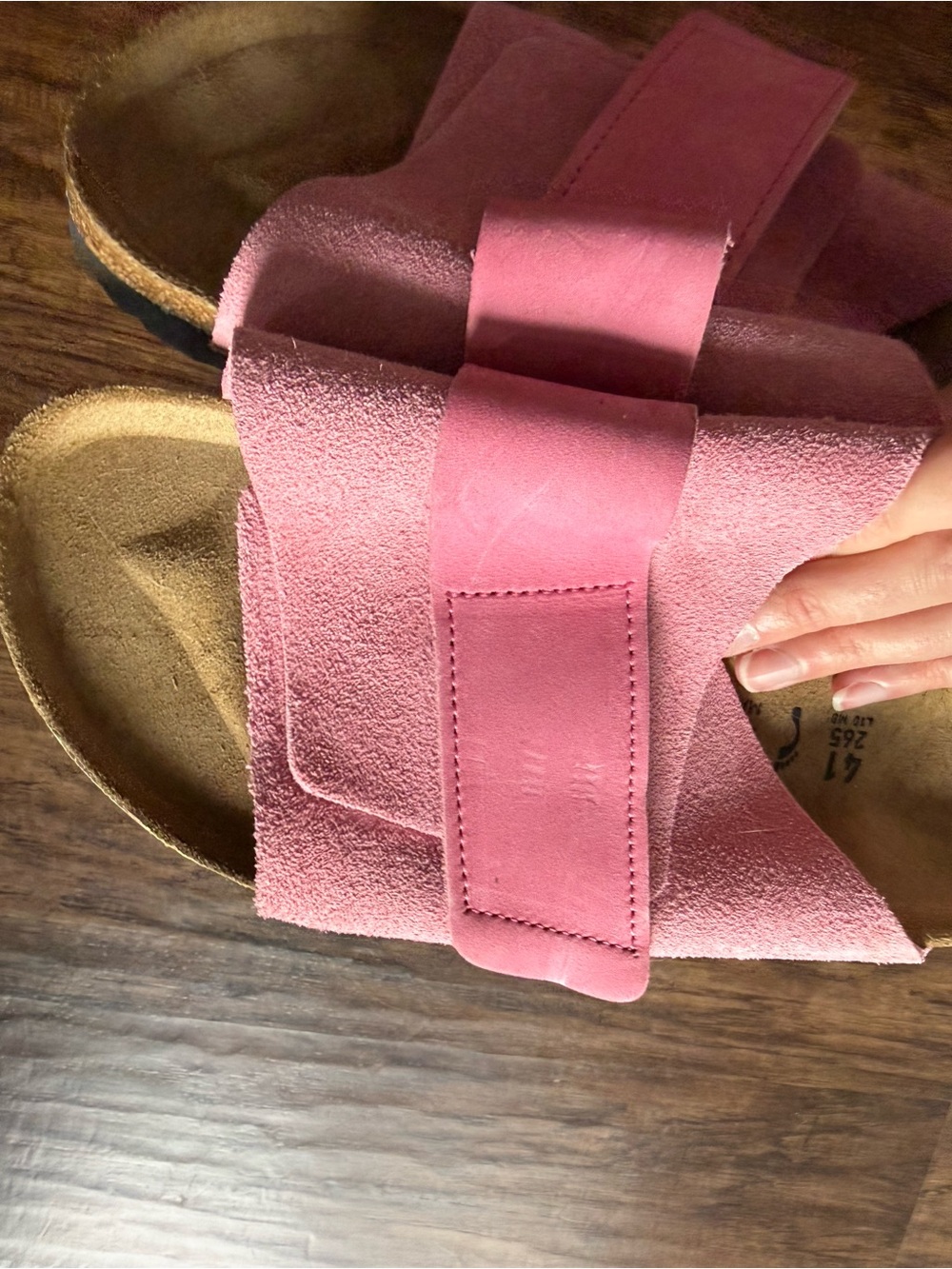 Birkenstock Oita sandals in Candy Pink suede - Picture 8 of 8